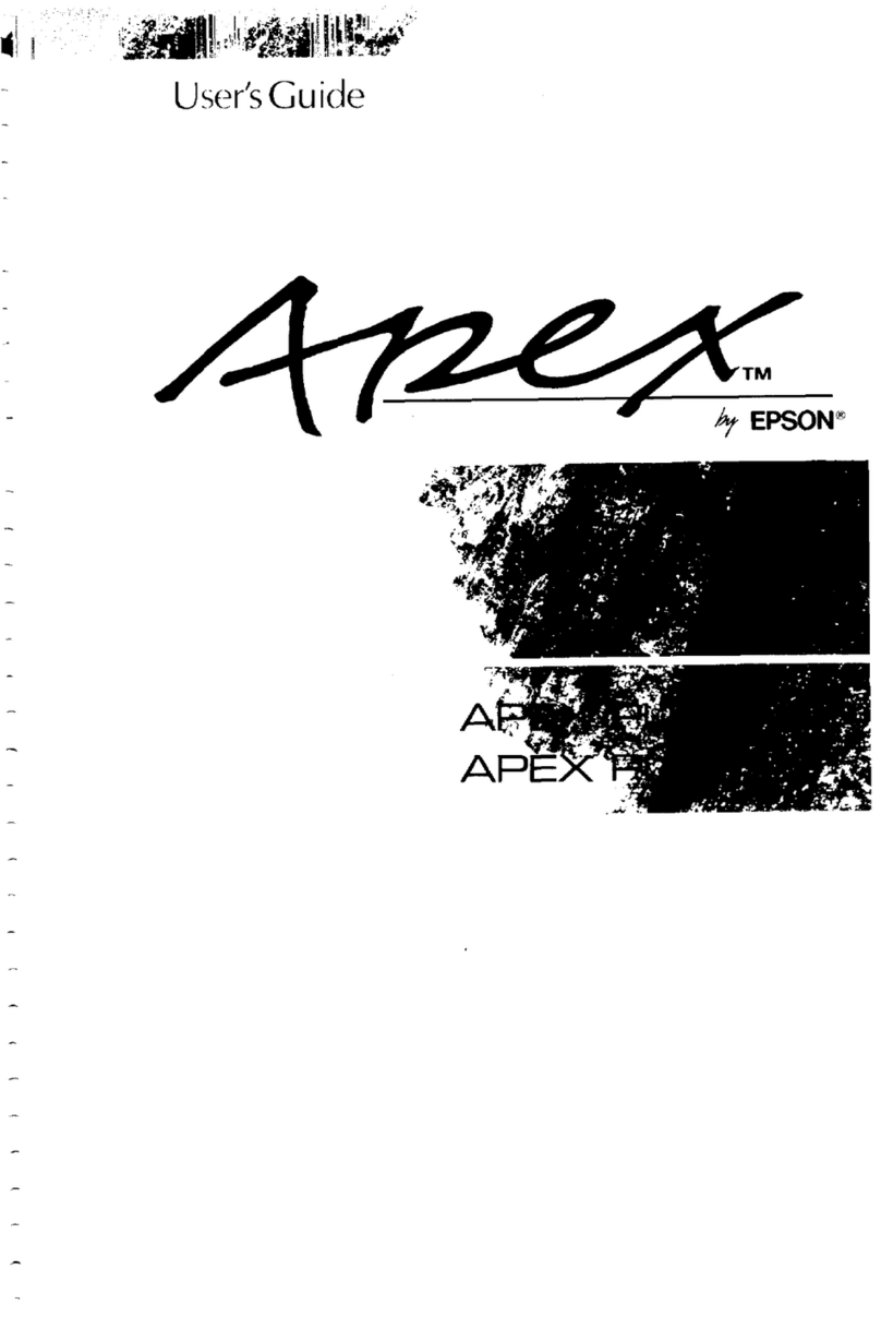 Epson Apex User manual