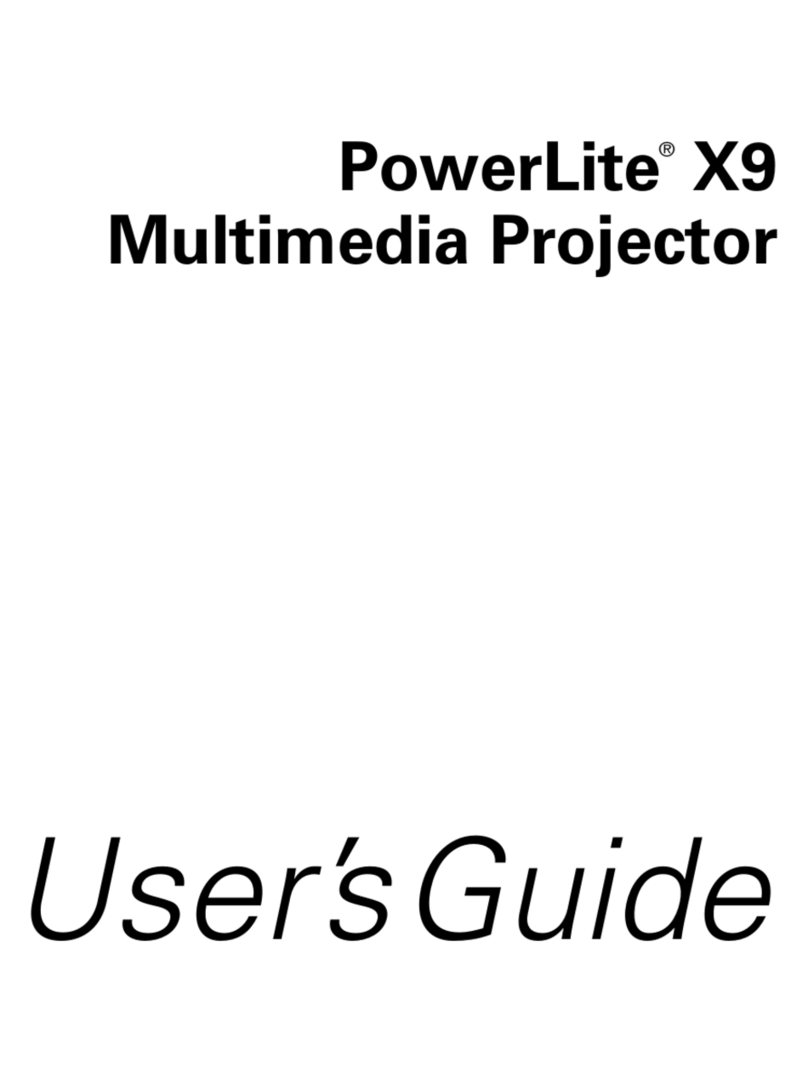 Epson PowerLite X9 User manual
