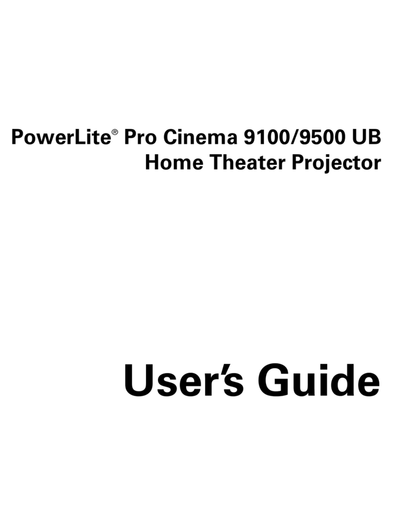 Epson PowerLite Pro Cinema 9100 User manual