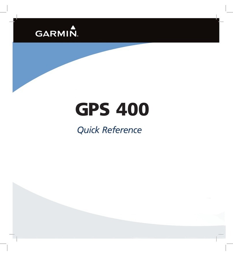 Garmin GPS 400 quick reference