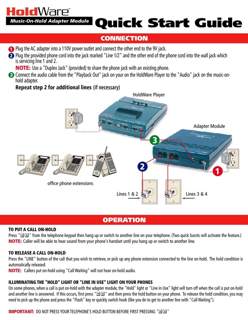 Holdware MOH-400 User manual