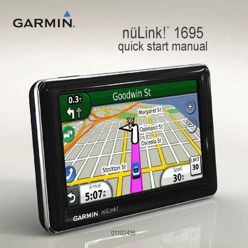 Garmin LIVE 1695 Quick start manual