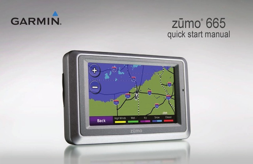Garmin Road Tech Zumo 665 Instruction manual