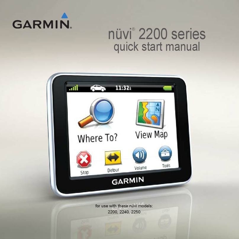 Garmin nuvi 2250LT Quick start manual