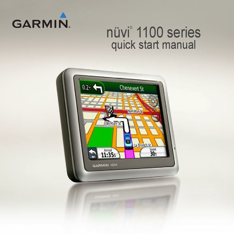 Garmin nuvi 1100 Instruction manual