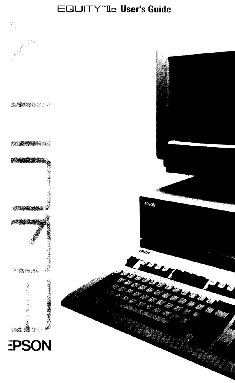 Epson Equity IIe User manual