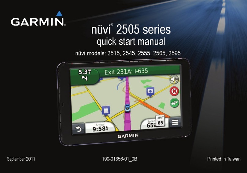 Garmin nuvi 2555LT Quick start manual