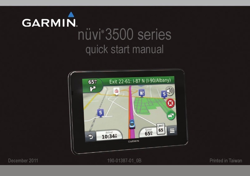 Garmin nuvi 3550LM Quick start manual