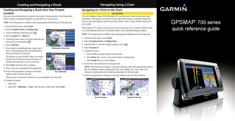 Garmin GPSMAP 740 Quick reference guide