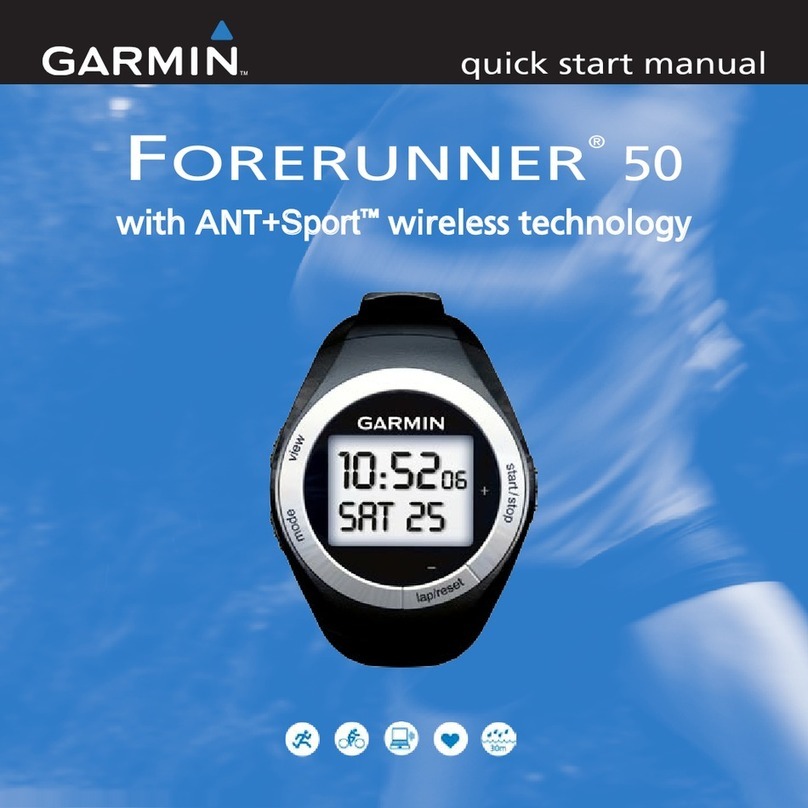 Garmin Forerunner 50 Quick start manual