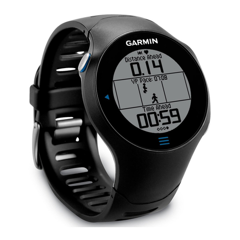 Garmin Forerunner 610 owner's manual