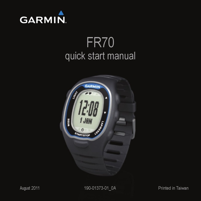 Garmin FR70 Instruction manual Garmin FR70 Instruction manual