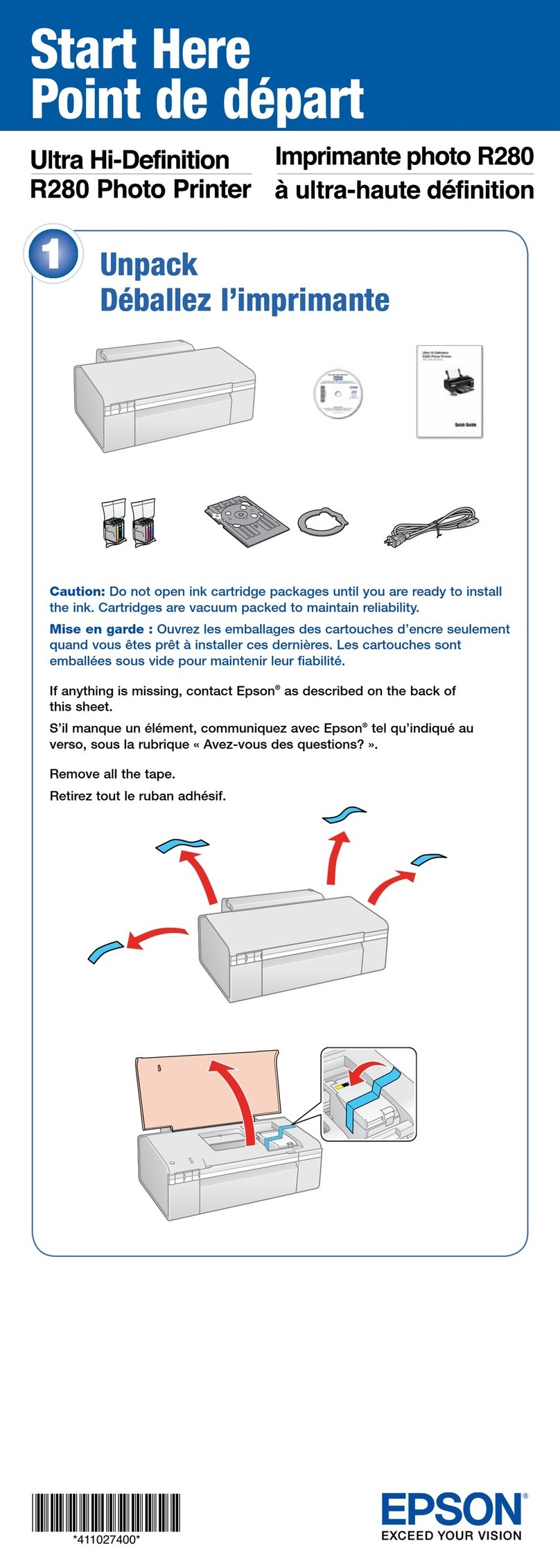 Epson R280 - Stylus Photo Color Inkjet Printer Instruction Manual