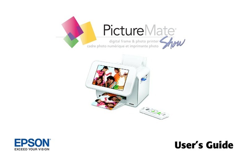 Epson PictureMate Show - PM 300 - PictureMate Show Digital... User manual Epson PictureMate Show - PM 300 - PictureMate Show Digital... User manual