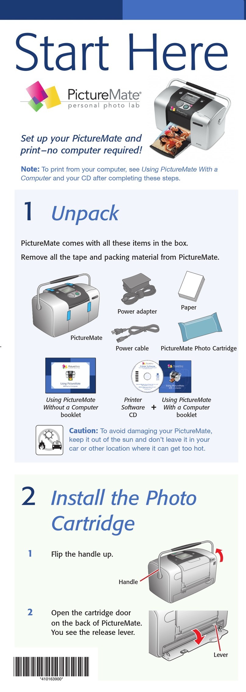 Epson PictureMate Express Edition - Compact Photo... Instruction Manual