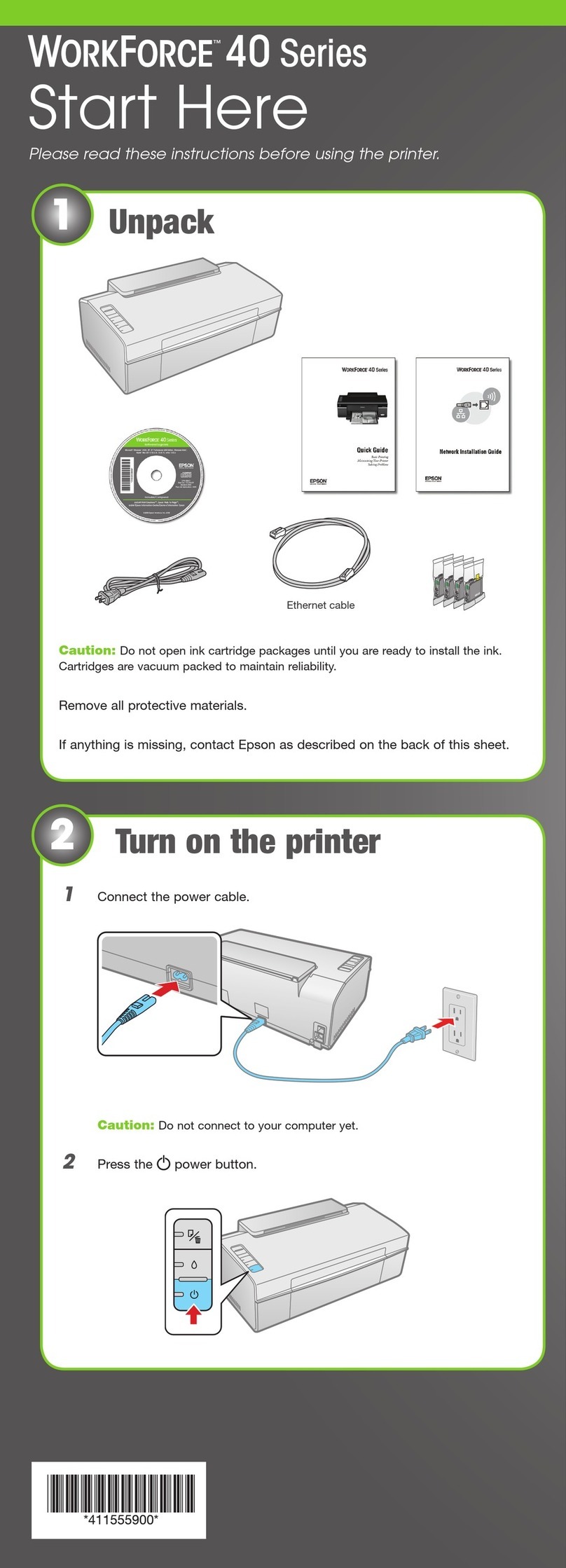 Epson WorkForce 40 Series User manual