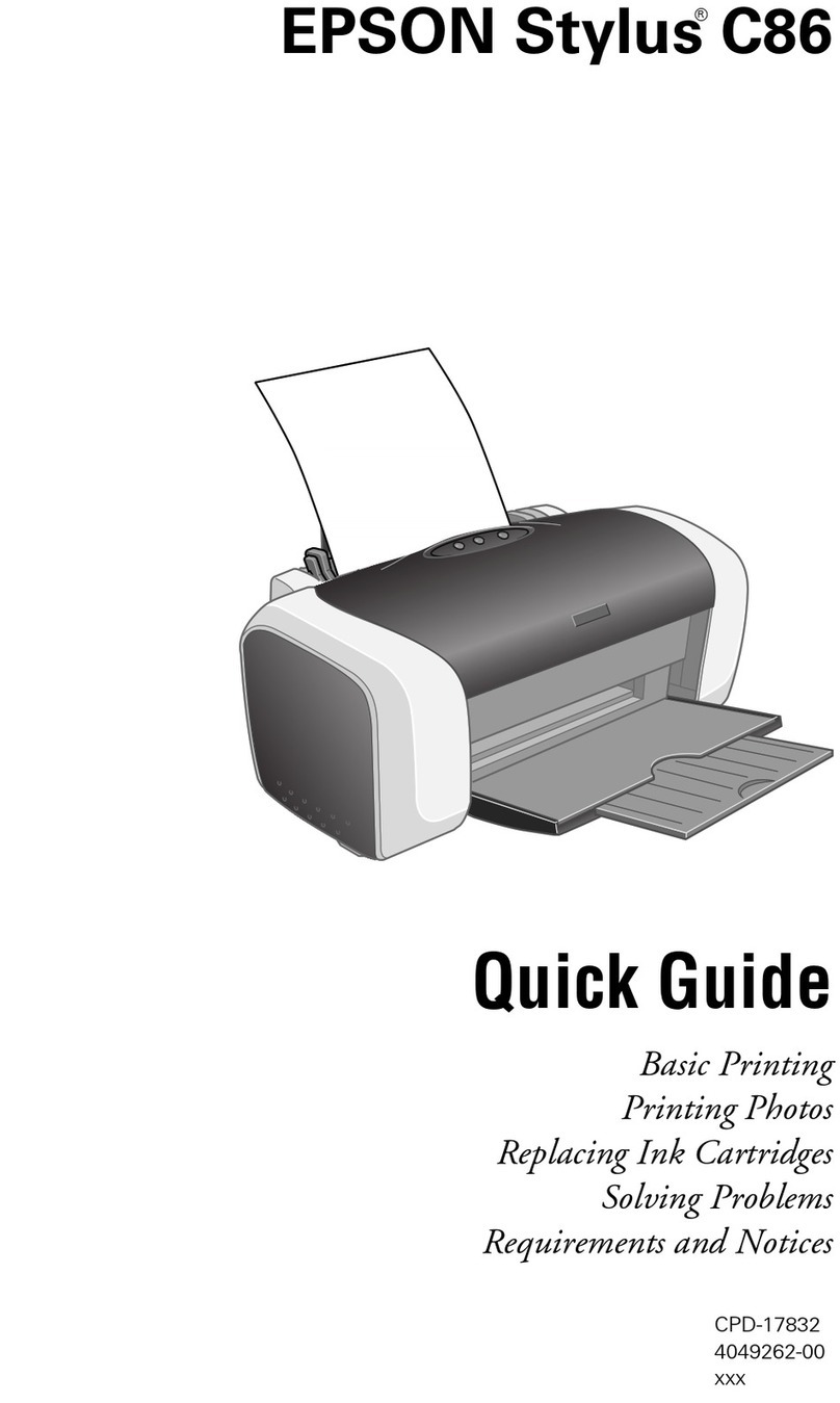 Epson Stylus C86 User manual