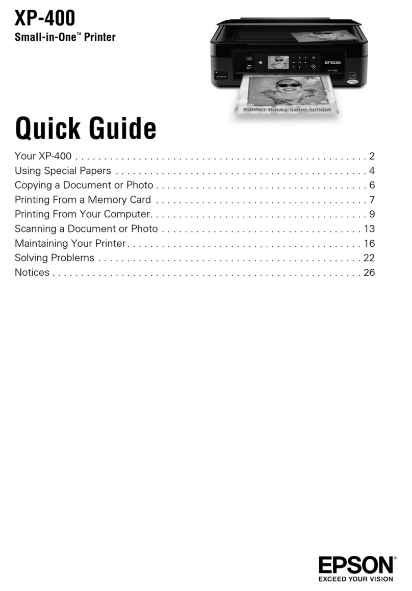 Epson Small-in-One XP-400 User manual