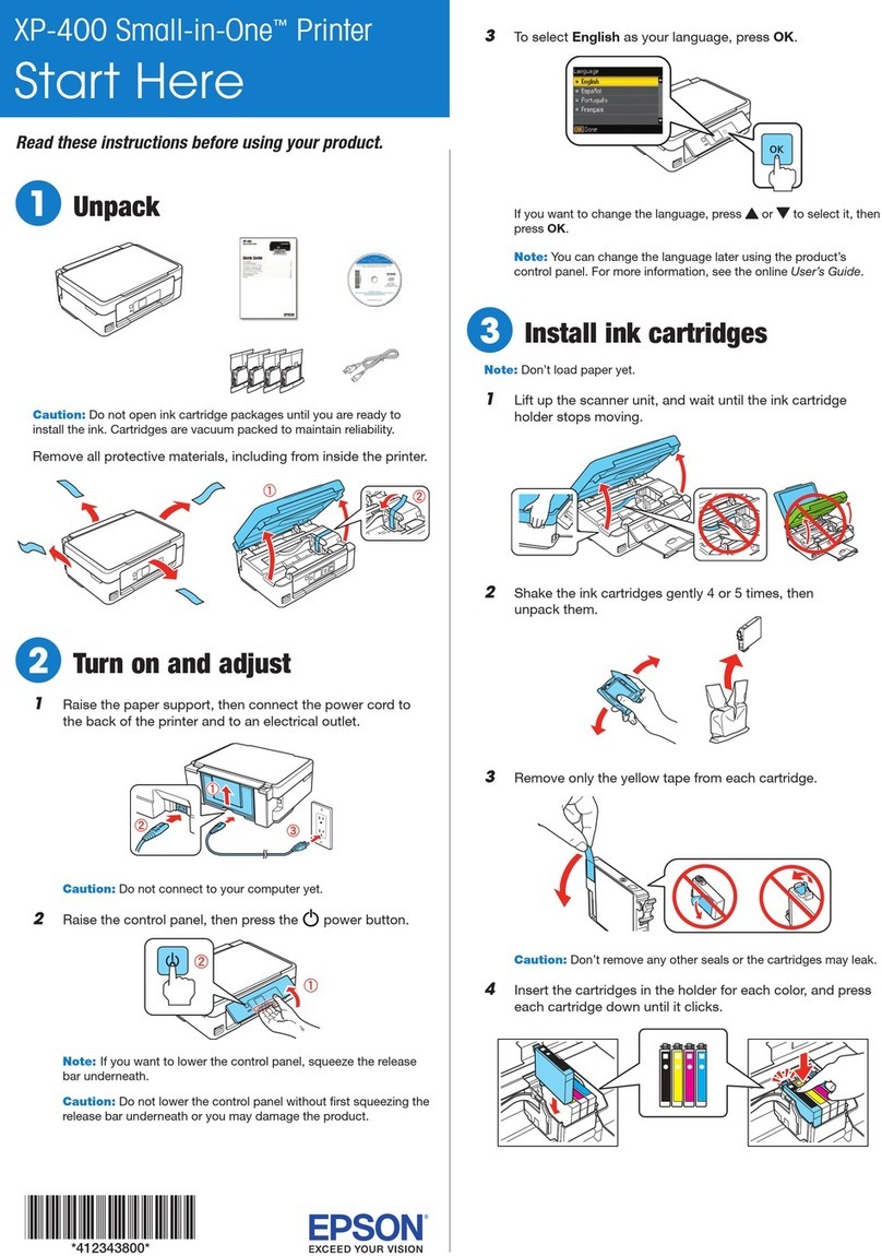Epson Small-in-One XP-400 Instruction Manual