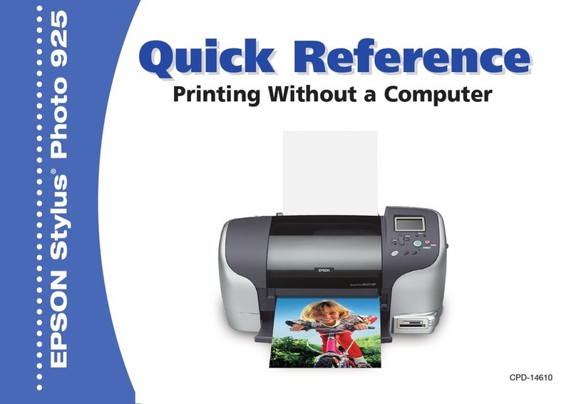Epson Stylus Photo 925 quick reference