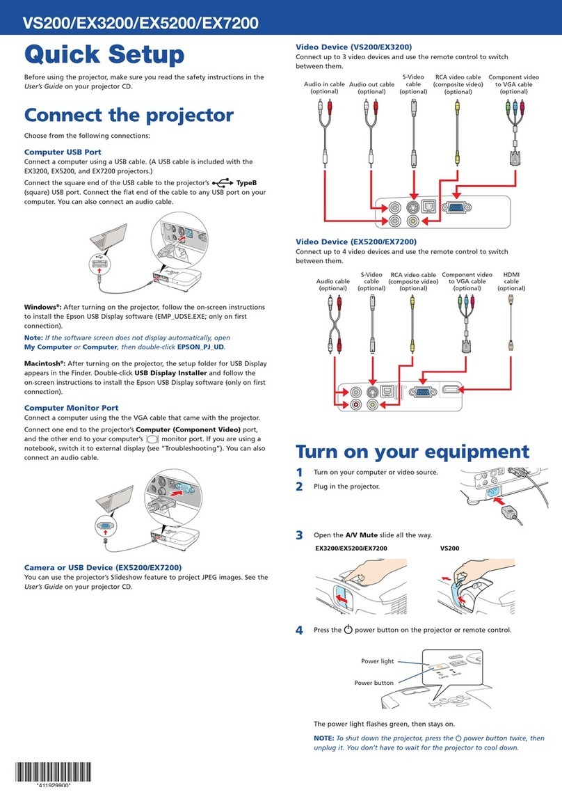 Epson EX3200 Specification sheet