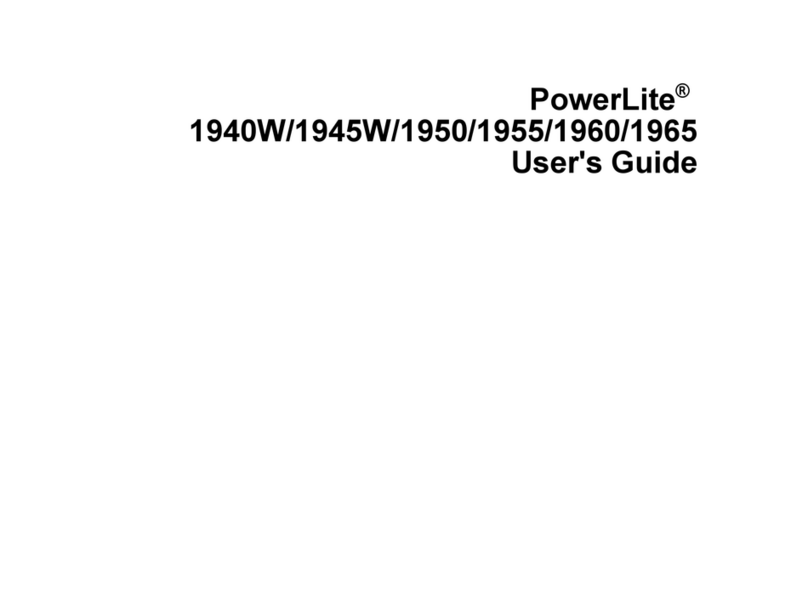 Epson PowerLite 1940W User manual