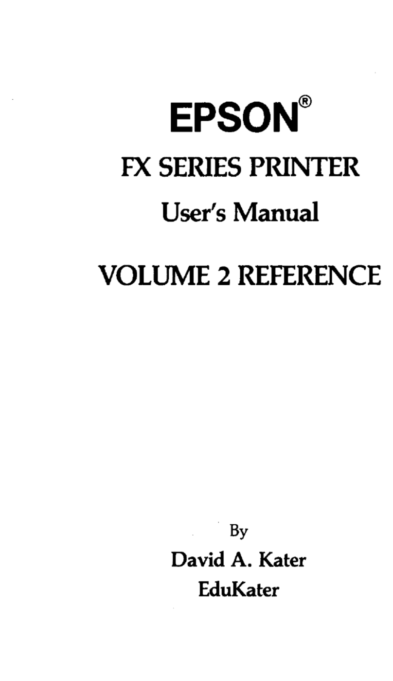 Epson FX-80 User manual