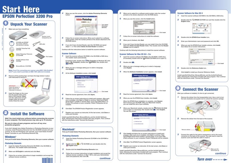 Epson Perfection 3200 Pro User manual