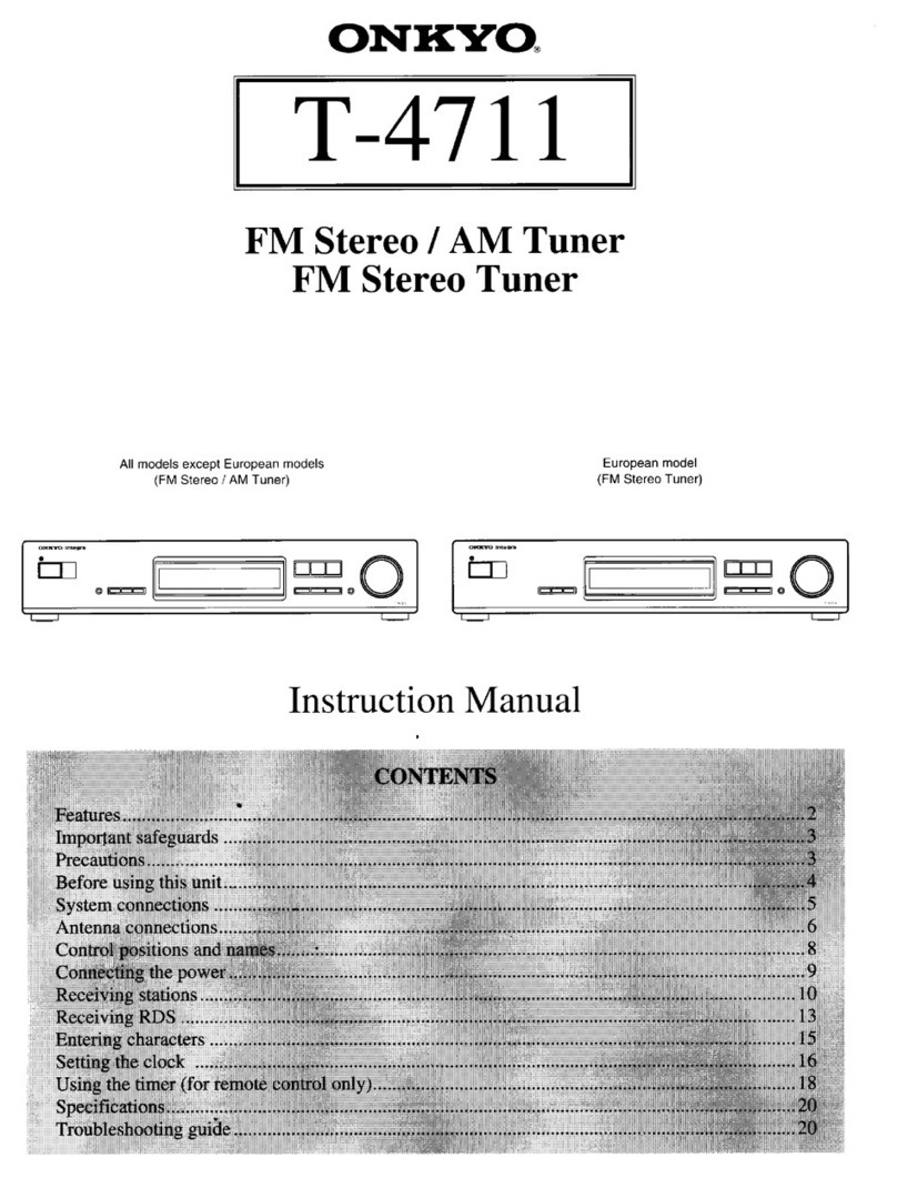 Onkyo T-4711 User manual