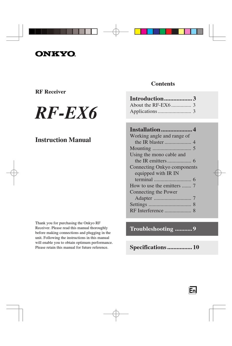Onkyo RF-EX6 User manual