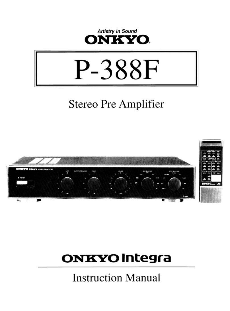 Onkyo Integra P-388F User manual