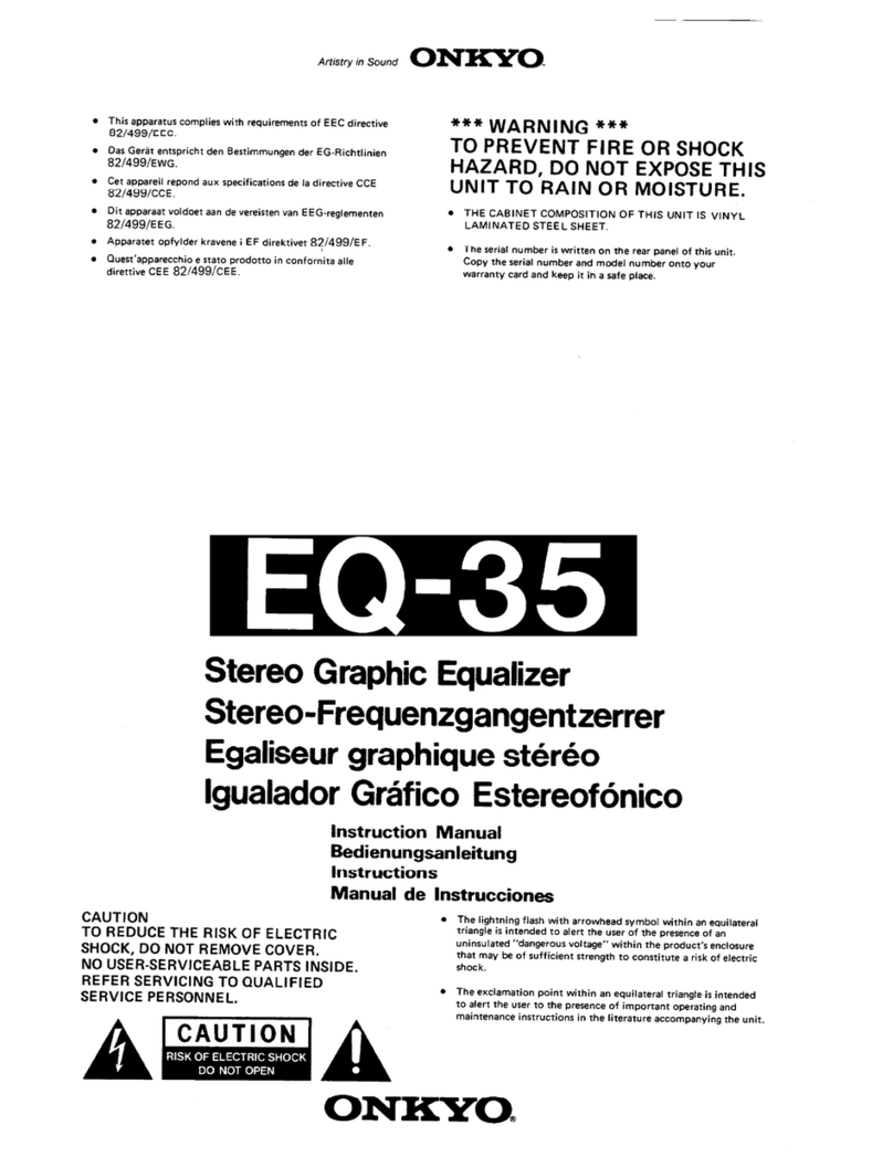 Onkyo EQ-35 User manual
