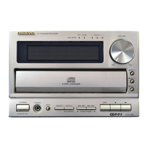 Onkyo CHR-185X User manual