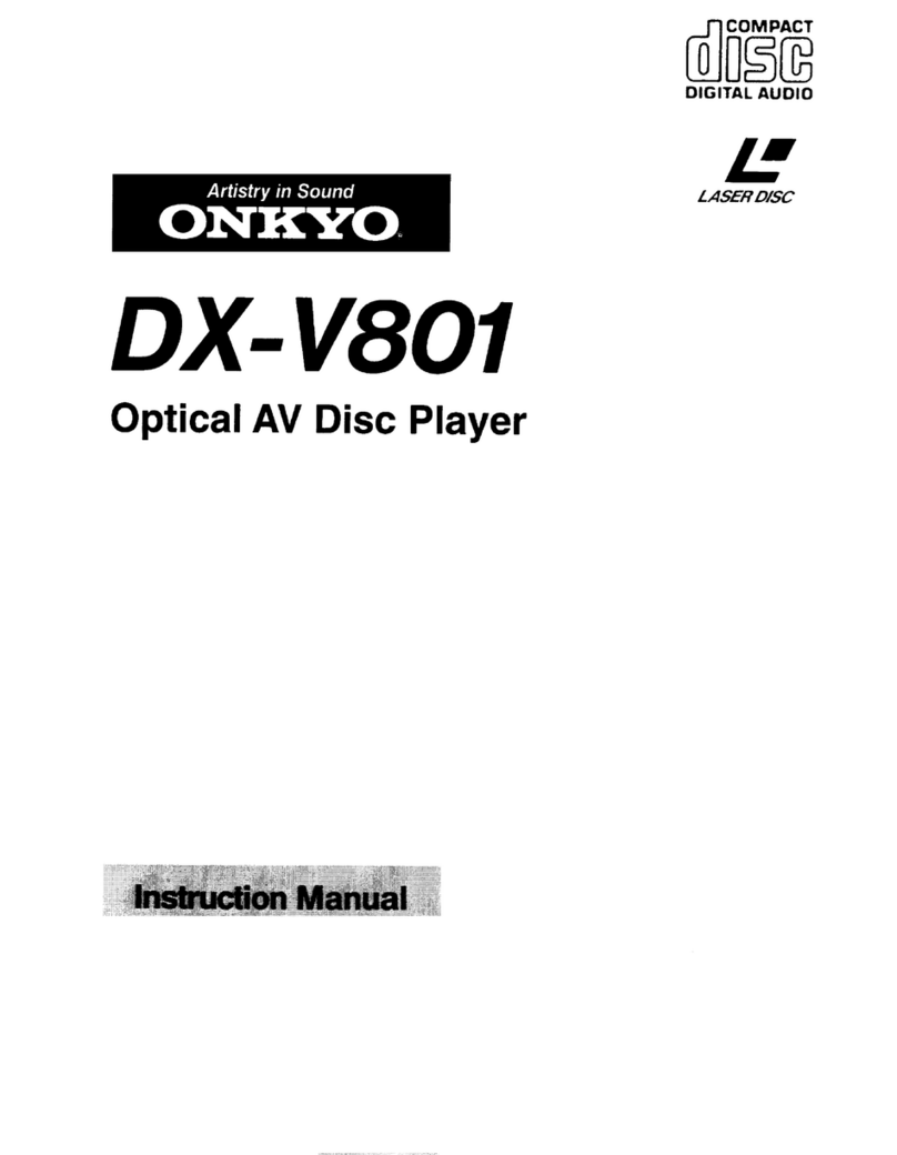 Onkyo DX-V801 User manual