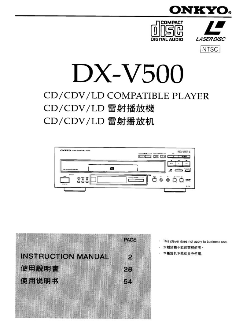 Onkyo DX-V500 User manual