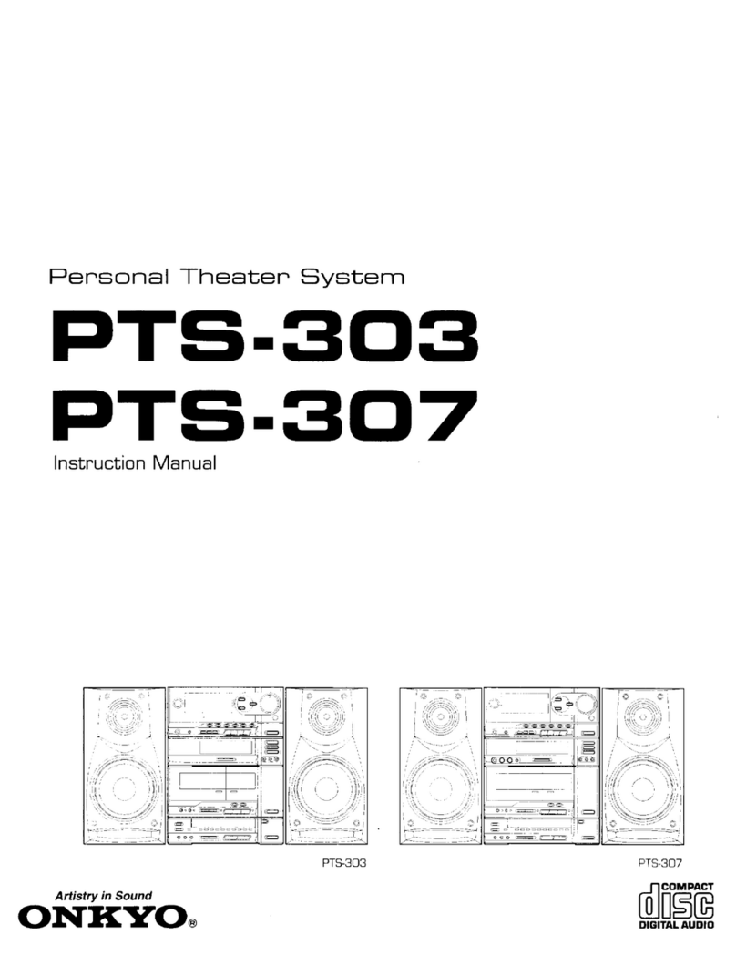 Onkyo PTS-307 User manual Onkyo PTS-307 User manual