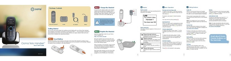 ooma Telo Handset quick start guide