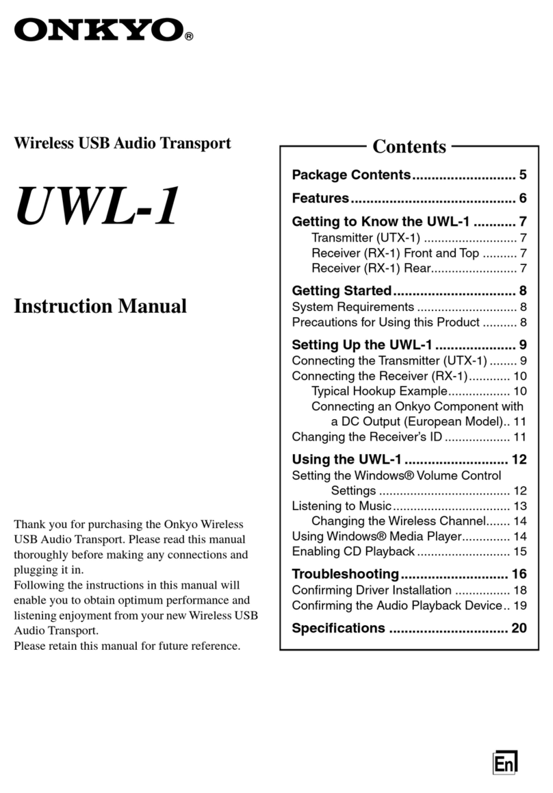 Onkyo UWL-1 instruction manual