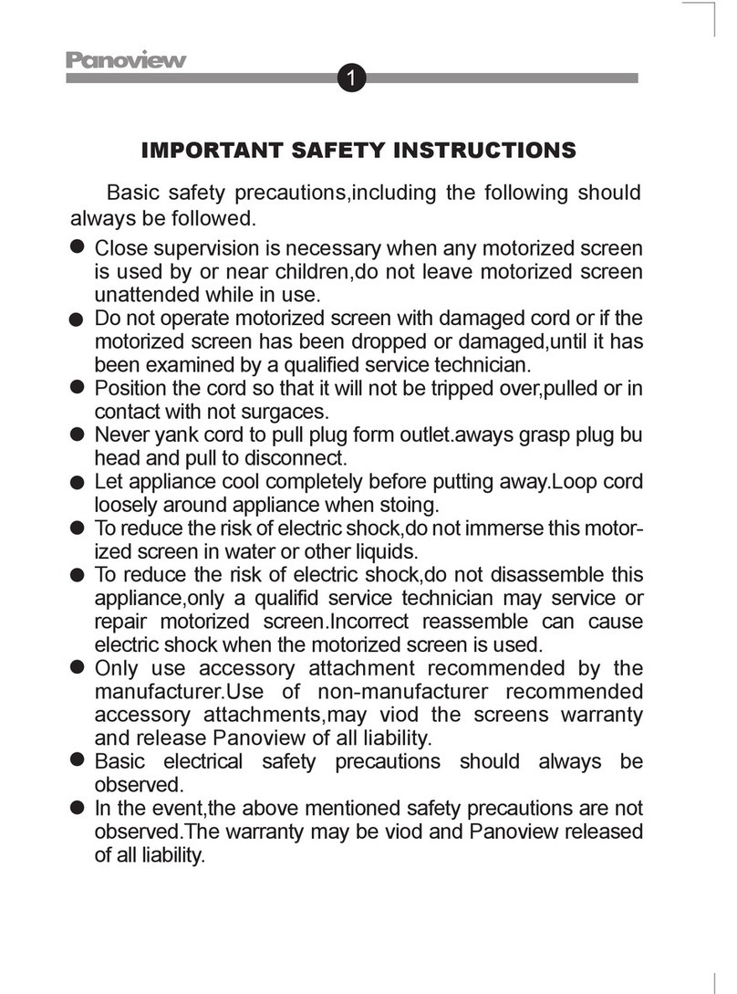 Optoma PanoView DE-GWII9092E User manual