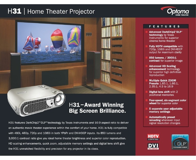 Optoma H31 Specifications