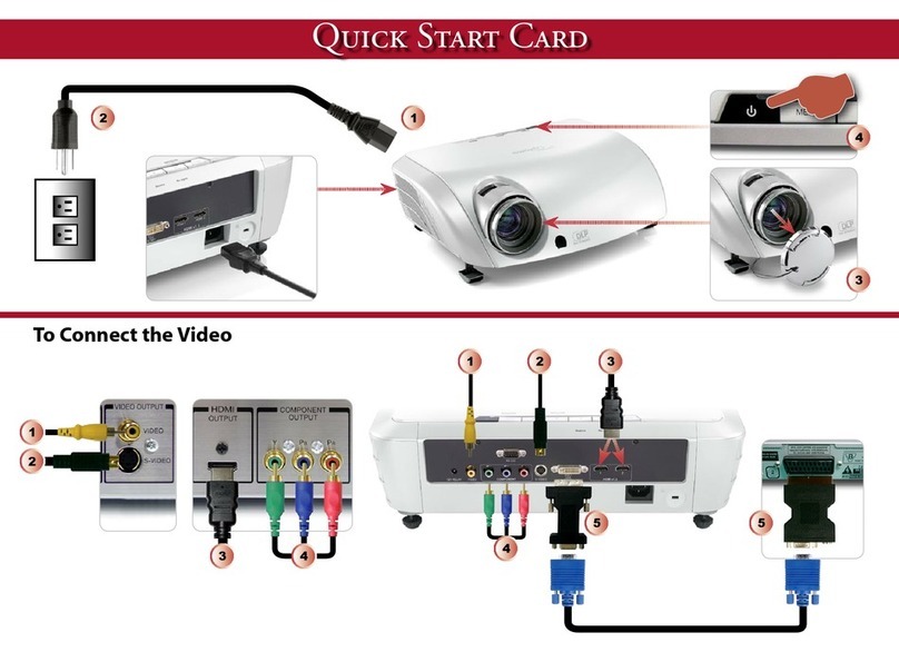 Optoma HD8000-LV Technical manual