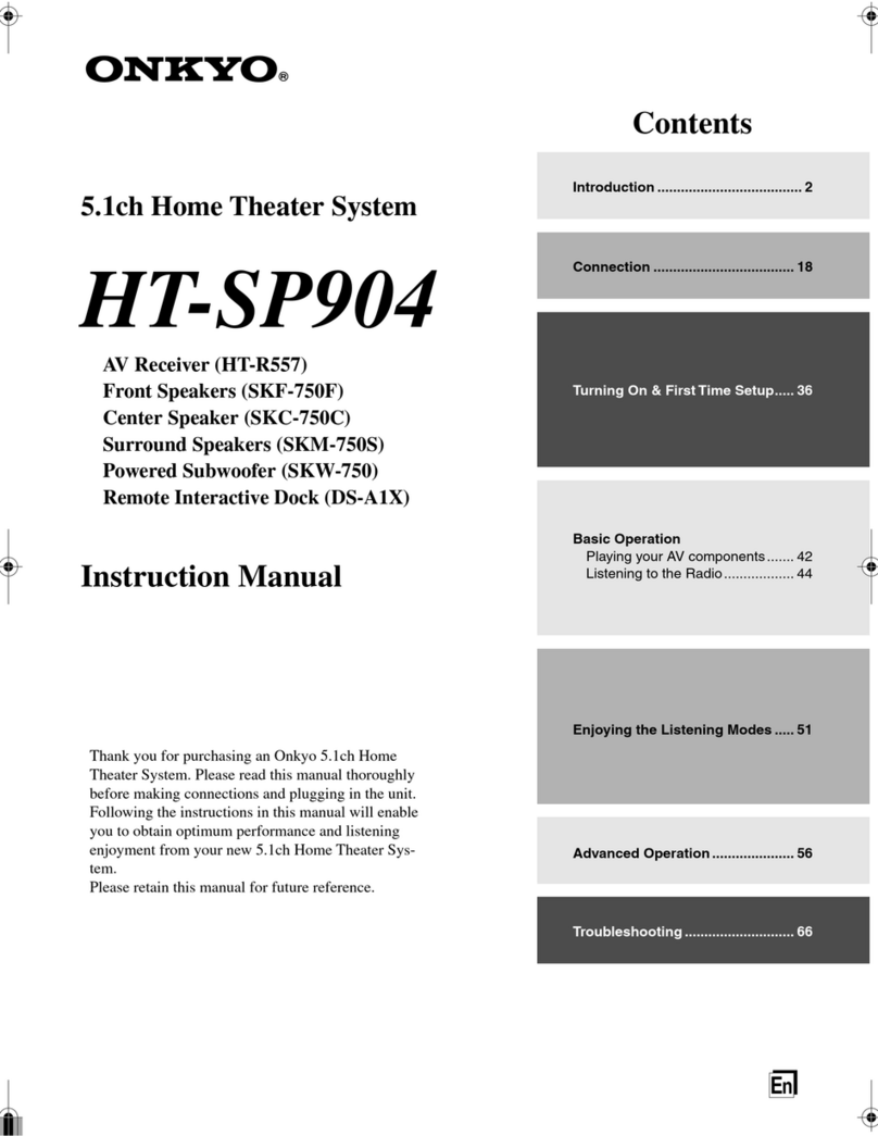 Onkyo HT-SP904 instruction manual