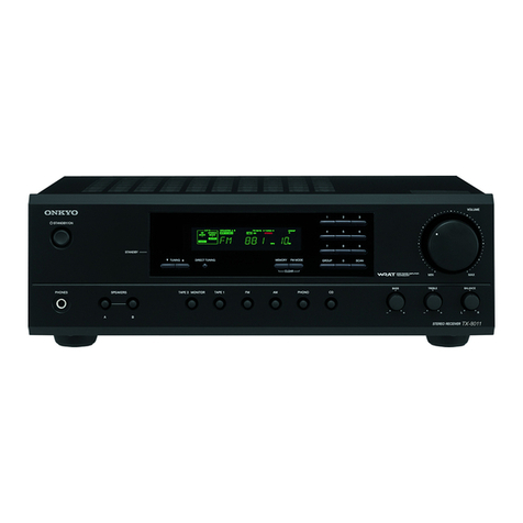 Onkyo TX-8011 User manual Onkyo TX-8011 User manual