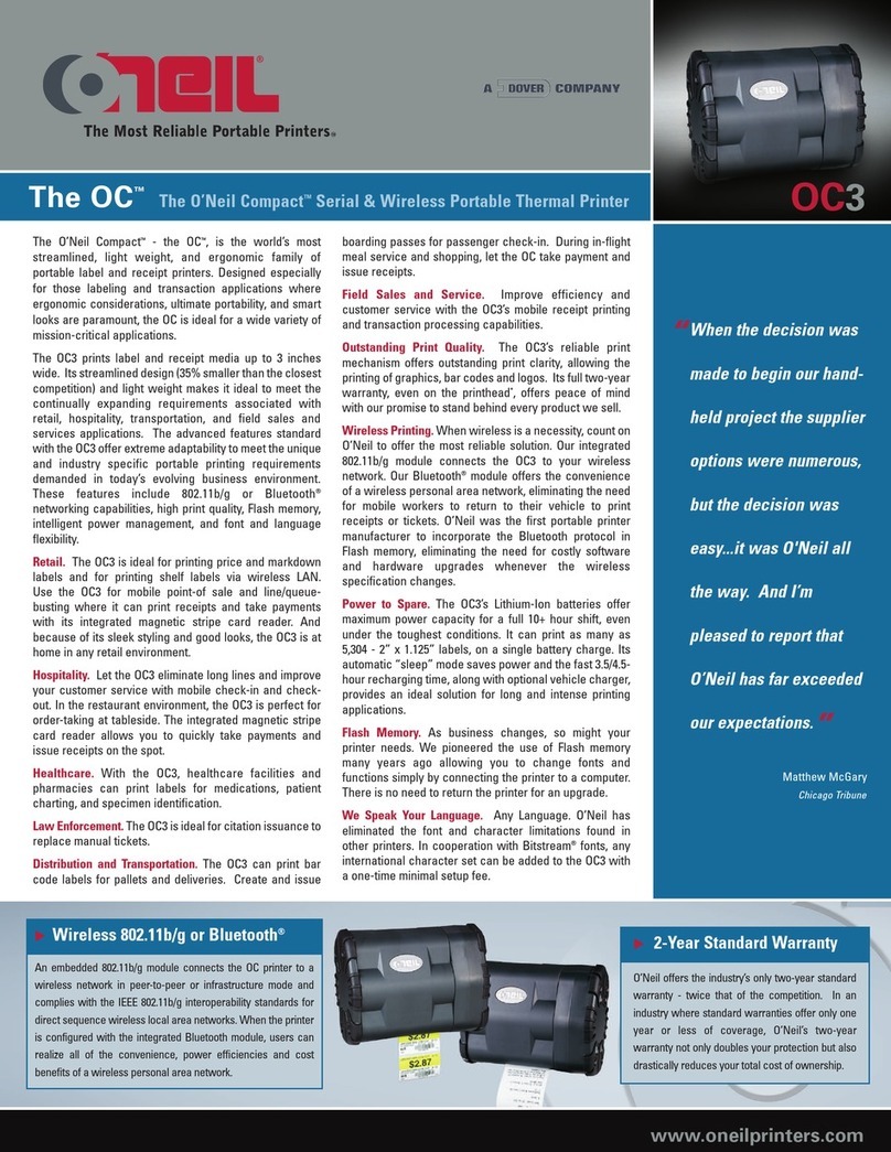 Oneil OC3 User manual