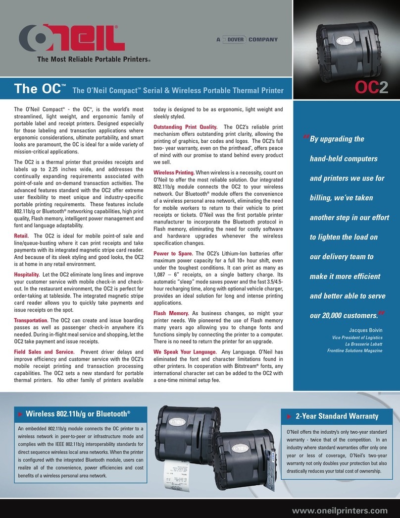 Oneil OC2 User manual
