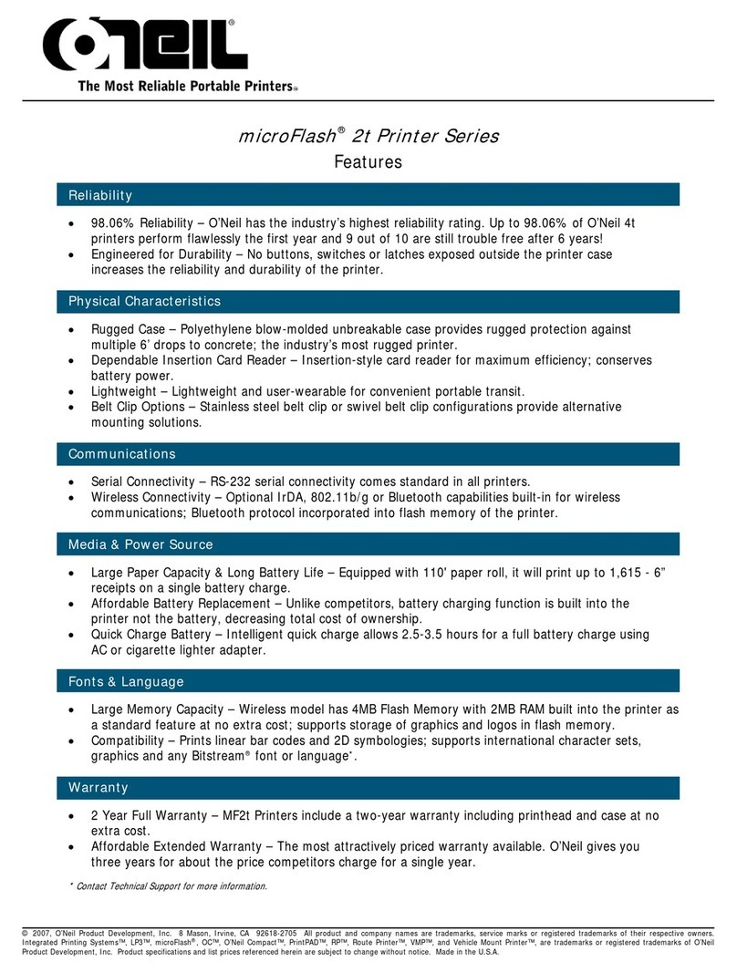 Oneil microFlash 2t User manual