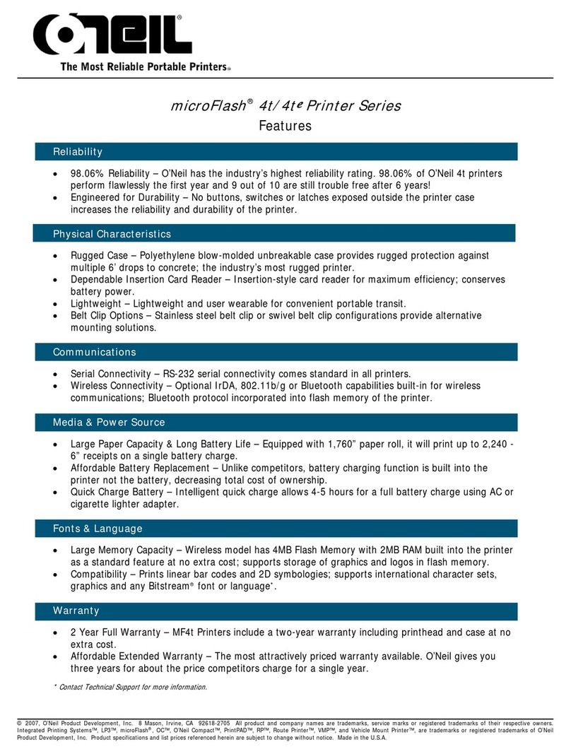 Oneil microFlash 4t User manual
