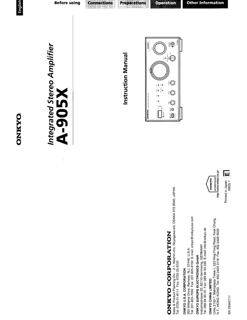 Onkyo A-905X instruction manual