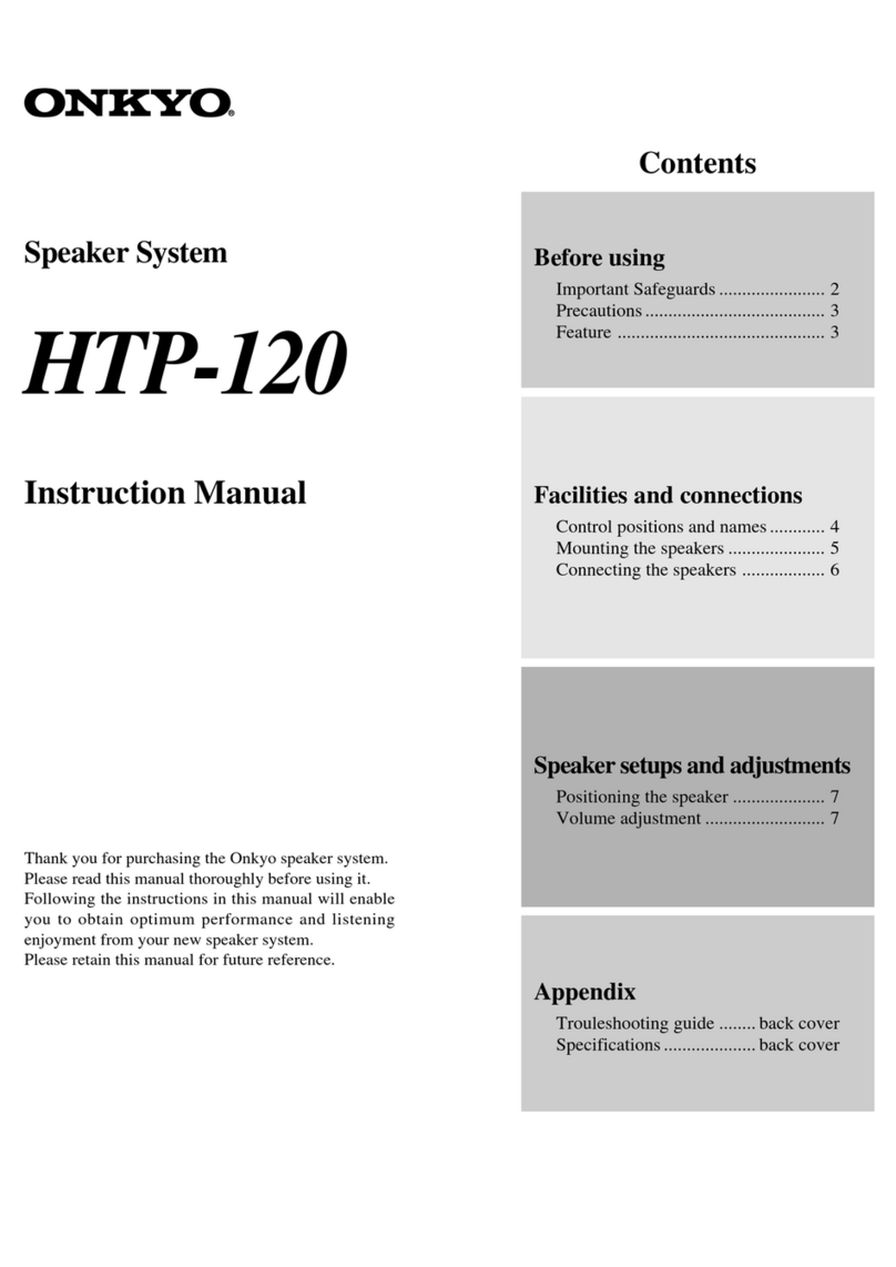 Onkyo HTP-120 User manual