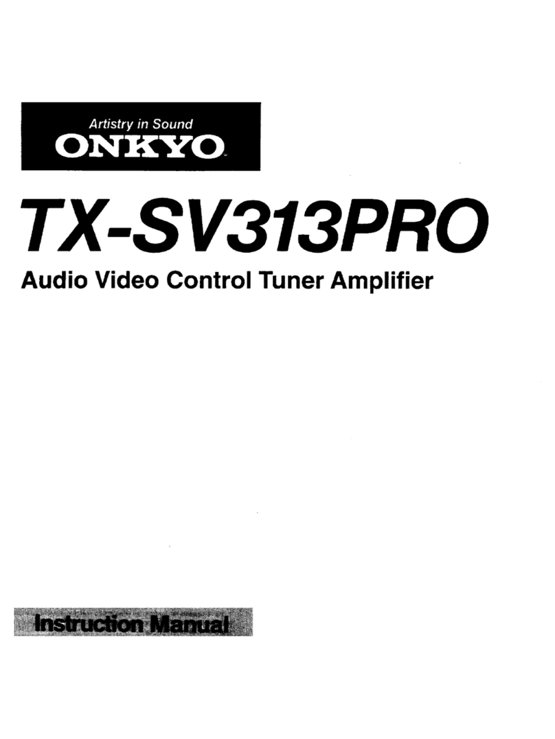 Onkyo TX-SV313 User manual